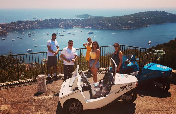 2-hour open-top car tour in the French Riviera
