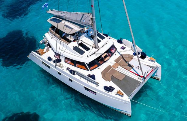 Private Family-Friendly Catamaran Cruise with Lunch from Chania