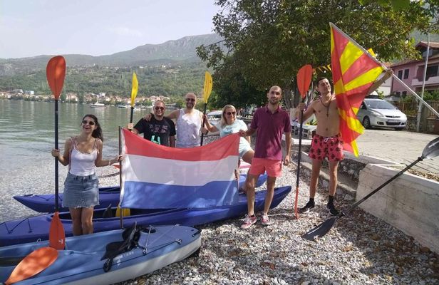 Kayaking with beach BBQ on Lake Ohrid