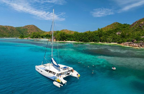 St. Pierre and Curieuse two-island cruise on Oplezir catamaran