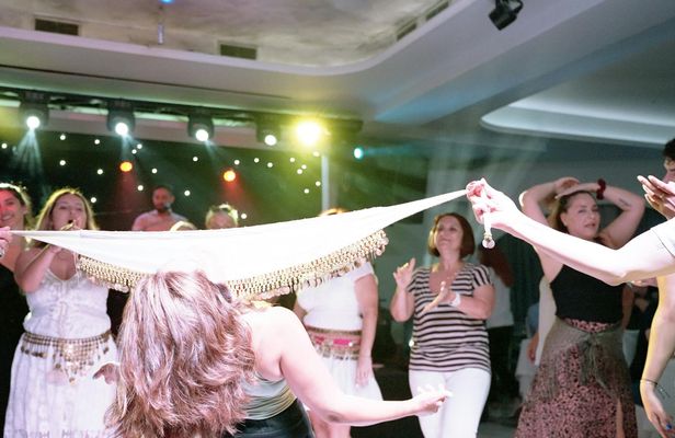 Traditional Greek night with dinner and live music in Santorini
