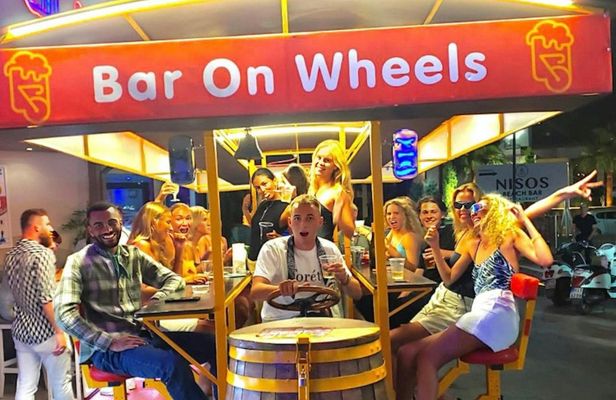 Malia party bike tour