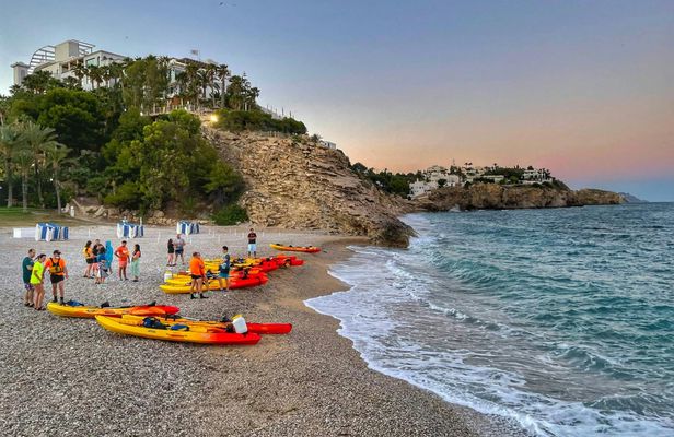 Moonlight Kayaking with Dinner from Villajoyosa