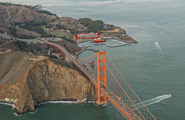 Golden Gate bridge helicopter ride