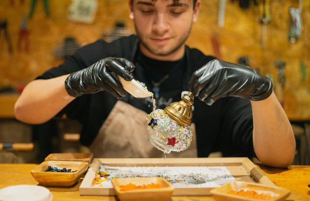 Turkish Mosaic Lamp Workshop in Istanbul