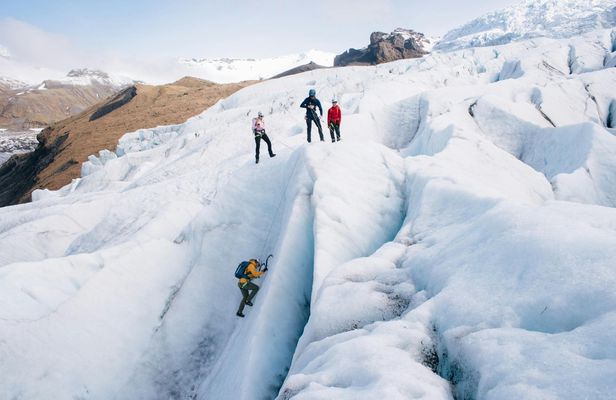Glacier hike and ice climbing tour in Iceland