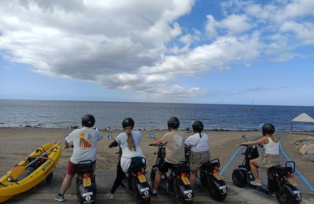 E-Scooter city tour with camel safari across Maspalomas dunes