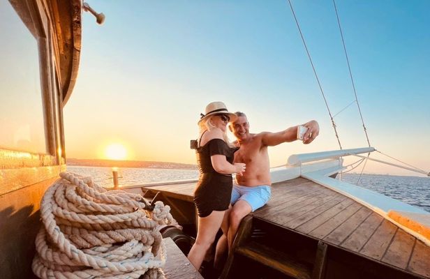 Rhodes Sunset Cruise with Greek BBQ and Unlimited Drinks