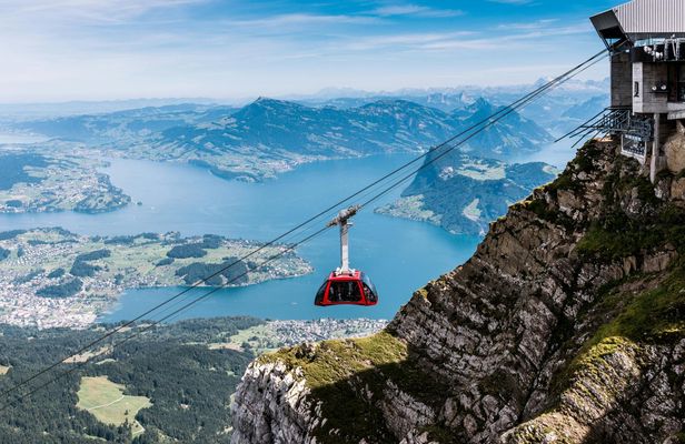 Pilatus half-day golden round trip from Lucerne in summer