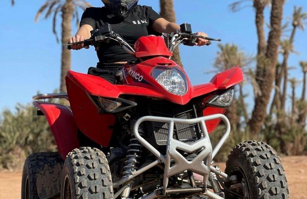 Evening Quad Bike at Palmeraie Area with Tea Tasting from Marrakech