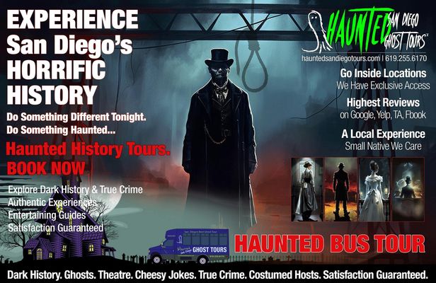 Haunted San Diego ghost tour by bus