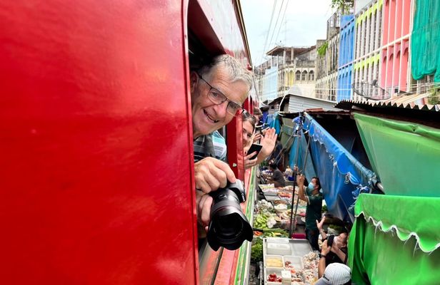 Floating and Railway Markets private tour with coconut farm visit
