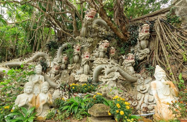 Marble Mountain, Lady Buddha and Han River Night Cruise with Dinner