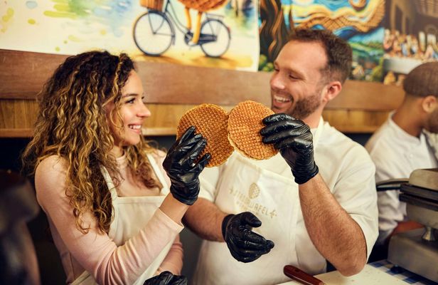 Traditional Dutch Syrup Waffle Making Workshop in Amsterdam