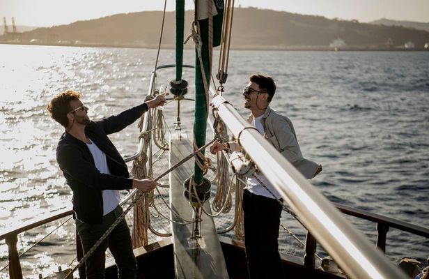 Barcelona eco-catamaran tour at sunset with live music