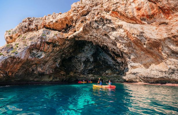 Cala Varques guided sea caves with kayak and snorkelling expedition