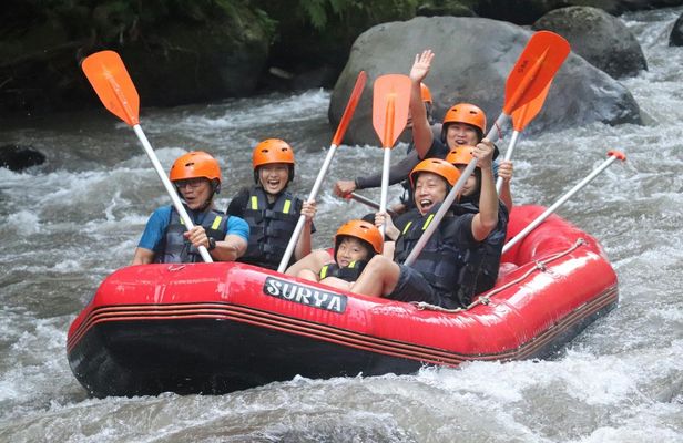 Ayung River white-water rafting with Bali pickup