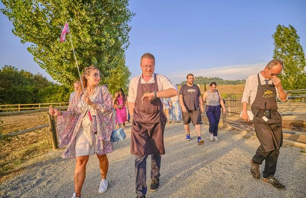 Sunset in Siena and dinner at a Chianti winery