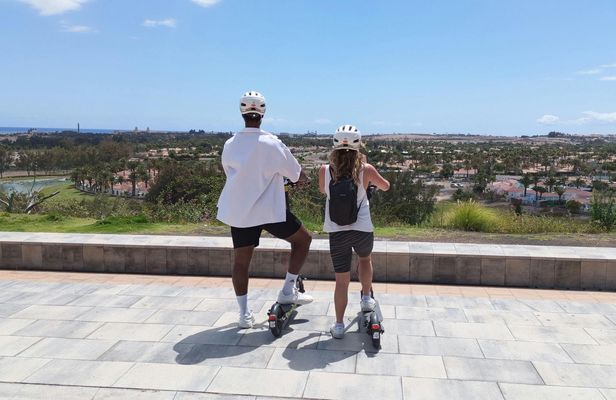 E-Scooter Step Kickstart Guided Tour Sightseeing Maspalomas