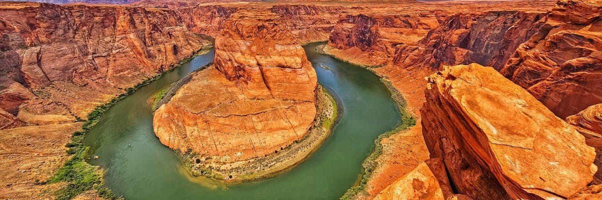 Horseshoe Bend self-guided walking tour with Page tour in Arizona