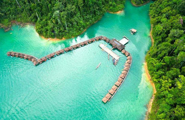 Cheow Lan Lake Adventure Tour with Safari and Coral Cave Exploration