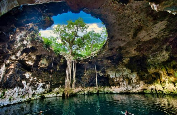 Day Tour to Explore Mayan Sites and Cenotes with Meal