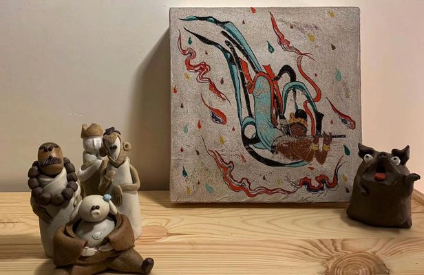 Rock Color Painting in Beijing