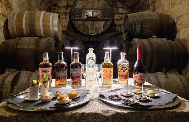 Tour of a Historic Distillery in Palma with Six Spirits and Tapas