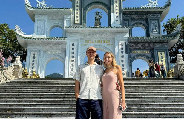 Full-day Marble Mountains and Lang Co Beach tour from Danang