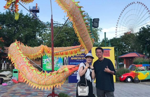 Da Nang nightlife tour and sun wheel ride experience with dinner