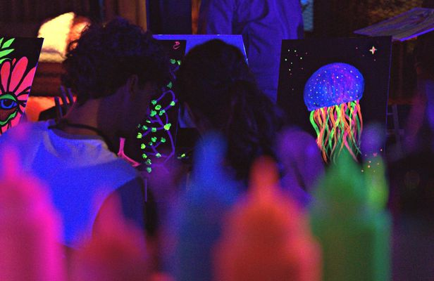 Neon Brush A Glow-in-the-Dark Painting Experience in Manchester