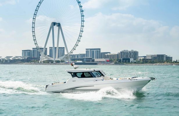 Private 36-feet yacht rental to glide in Dubai Marina