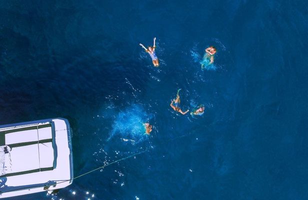Boka Bay tour with stops at Blue Cave and Zanjice Beach