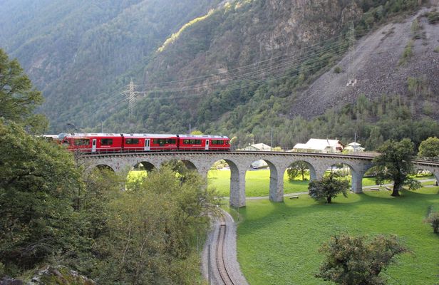 St. Moritz and Bernina Train Journey from Milan