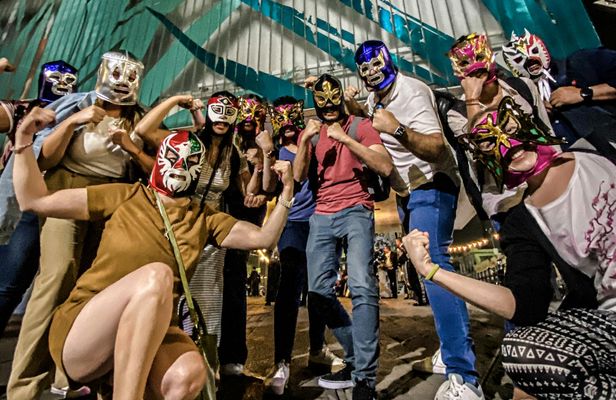 Mexican Night Out with Mariachi Music, Tequila and Lucha Libre Show
