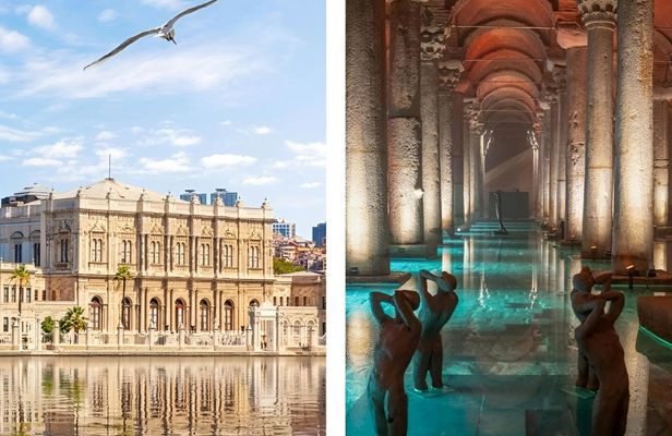 Skip-the-Line Combo Ticket for Dolmabahce Palace and Basilica Cistern