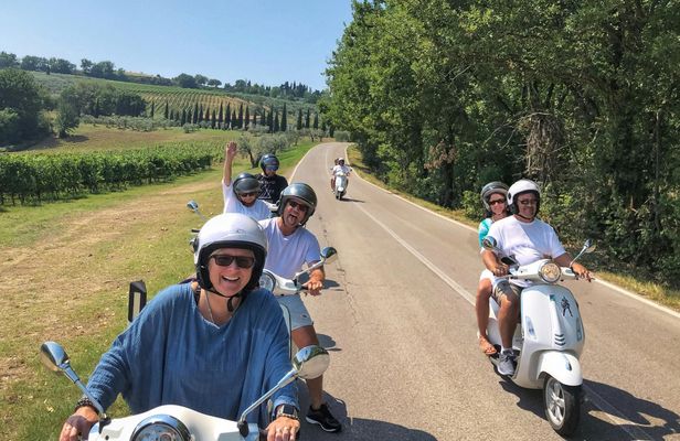 Tuscany Sunset Vespa Tour with Wine Tasting