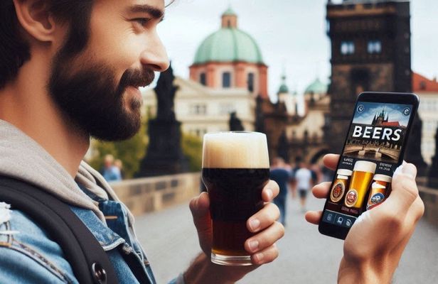 Prague self-guided audio tour with beer exhibition