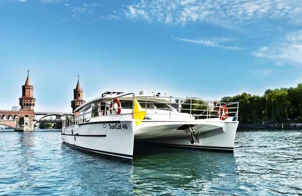 Solar-powered catamaran cruise on Berlin's Spree River