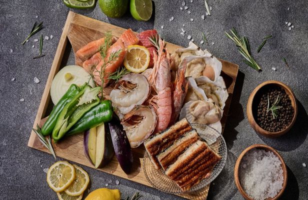 BBQ Assortment Plan at Blue Birds Rooftop Terrace in Osaka