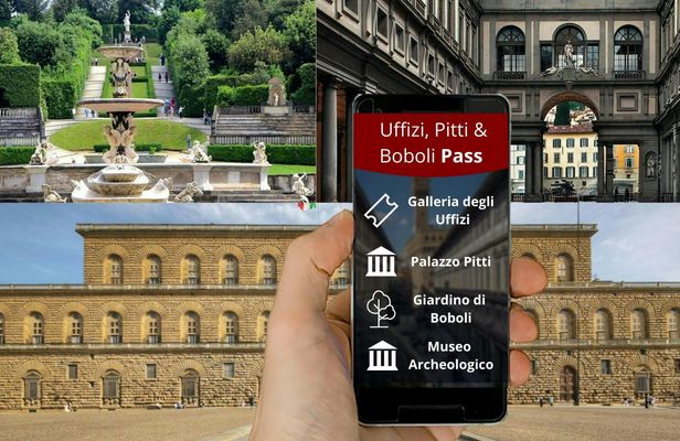 Uffizi, Pitti, Boboli combined ticket with digital audio guide