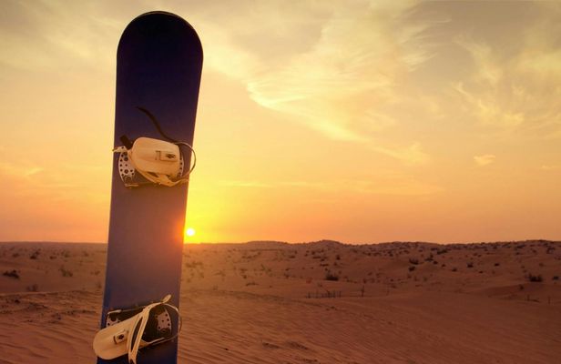 Dubai desert safari with dune bashing, sandboarding, BBQ dinner