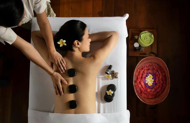 1.5-hour warm stone spa experience at Maya Sanur Spa