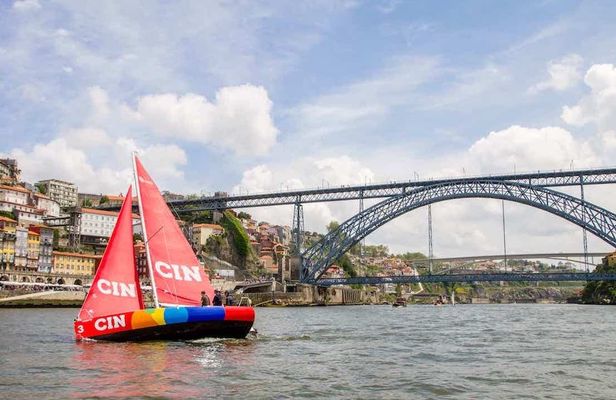 Porto private sailing lesson in a racing boat
