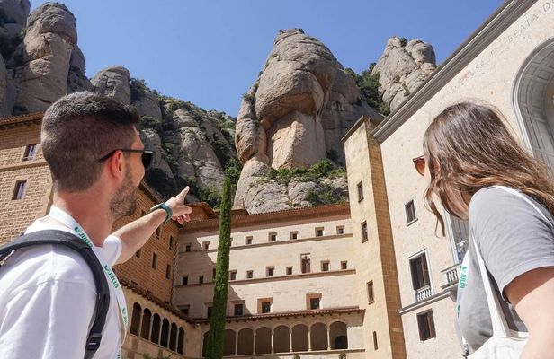 Millennium Montserrat tour with cog-wheel train and black Madonna