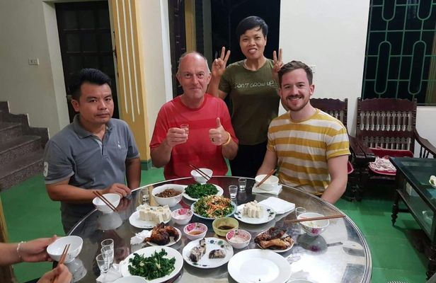 Food tasting with a local family in Hanoi