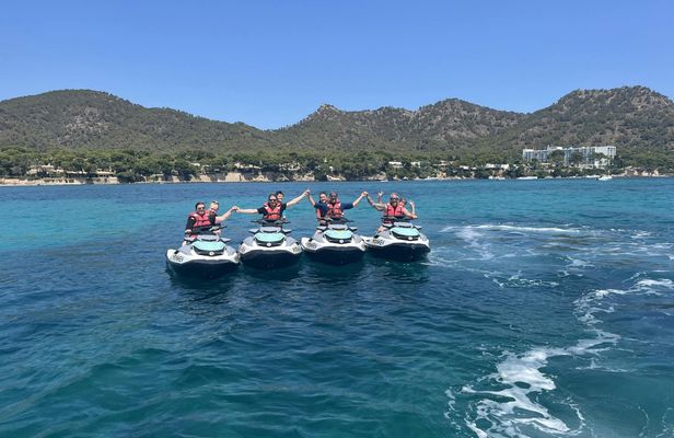 Jet ski tour through Cala Millor and Costa de los Pinos