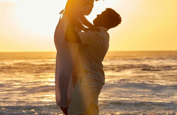 Professional beach photoshoot