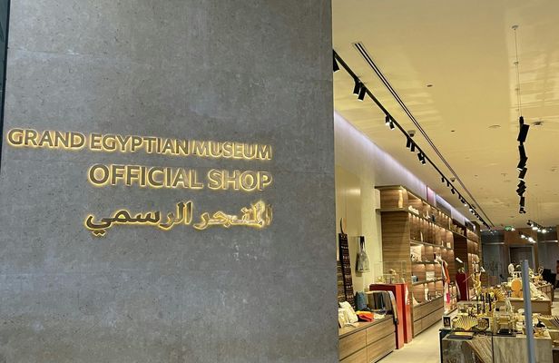 The New Grand Museum and Giza Pyramids with flights from Luxor