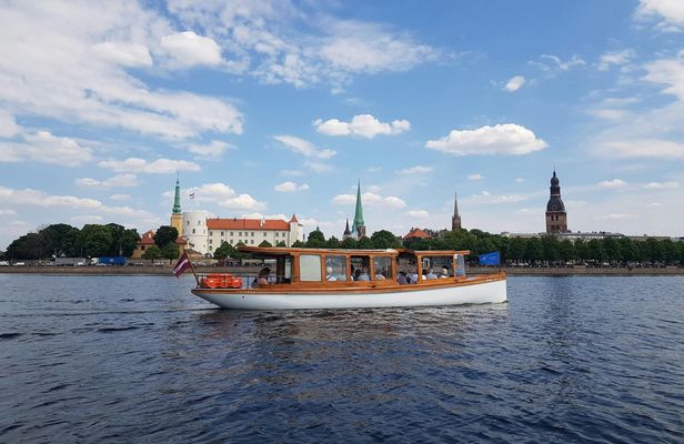 Riga by canal sightseeing boat tour